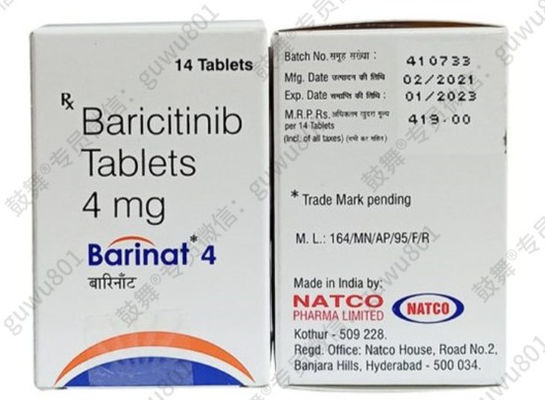 Mua NatcoBaricitinib - Barinat 4mg*14 viên/lọ (hộp) Viêm khớp dạng thấp (RA), (AS), bệnh vẩy nến, viêm da dị ứng, lupus ban đỏ hệ thống, (UC), rụng tóc từng vùng Trong thời gian điều trị online manufacture