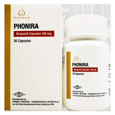 Tlph、Beacon、Everest、PHARMA 2 VIENTIANE Niraparib ZL-2306 PHONIRA 100mg*30 viên Ung thư buồng trứng, ung thư ống dẫn trứng, ung thư phúc mạc cho giai đoạn 1 2 3