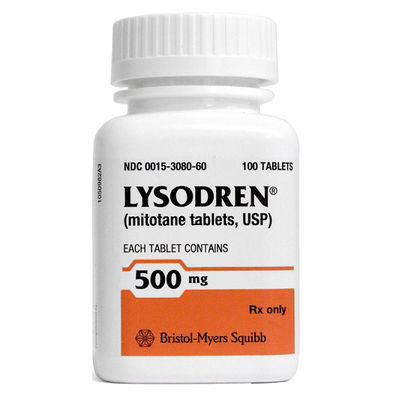 Tlph、BMS Mitotane Lysodren 500mg*100 viên Thuốc điều trị ung thư vỏ thượng thận cho giai đoạn 1 2 3