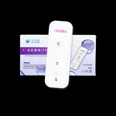 Bộ thử nghiệm CRP protein phản ứng C Phương pháp miễn nhiễm sắc thể bằng vàng ốc