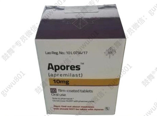 Tlph Apremilast_ Apores10mg*60 viên/ chai (hộp) Bệnh vẩy nến, viêm khớp vẩy nến áp dụng trong khi điều trị bằng thuốc này
